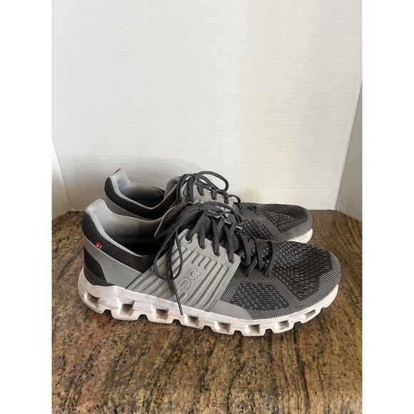 Mens On Cloud Cloudswift 2 Helion Speedboard Rock/Slate Grey Running Shoes 10 - Picture 1 of 8
